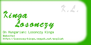 kinga losonczy business card